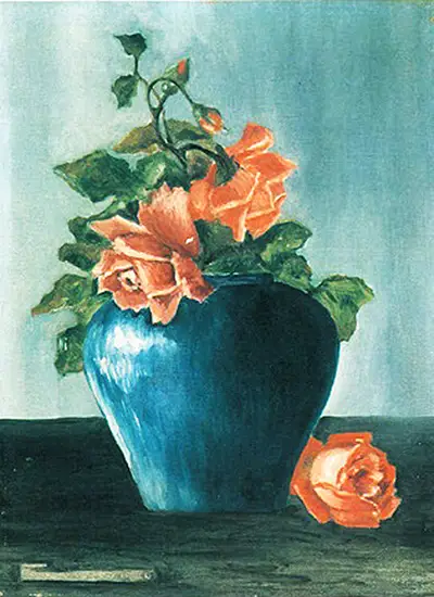 Nature morte aux roses Frida Kahlo